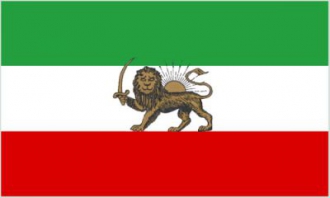 Iran Staatsflagge 1964 - 1979 Persien Fahne gedruckt | 90 x 150 cm