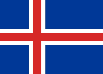 Island Fahne gedruckt | 60 x 90 cm