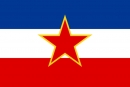 Jugoslawien mit Stern Fahne gedruckt | 60 x 90 cm