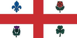 Montreal Fahne gedruckt | 90 x 150 cm