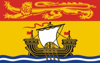 New Brunswick / Neubraunschweig Fahne gedruckt | 90 x 150 cm