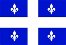 Québec Fahne gedruckt | 90 x 150 cm