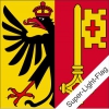Fahne Genf GE gedruckt | 60 x 60  cm