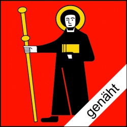 Fahne Glarus GL genäht / appliziert | 120 x 120  cm