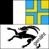 Fahne Graubünden GR genäht / appliziert | 150 x 150  cm