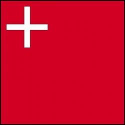 50% Fahne Schwyz (SZ) gedruckt | 150 x 150 cm | Multi-Flag