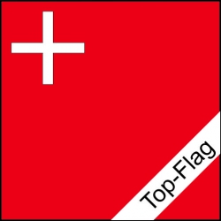 Fahne Schwyz SZ gedruckt | 150 x 150 cm