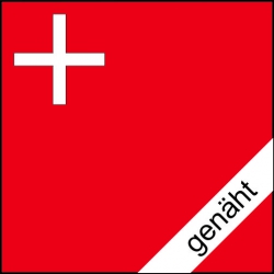 Fahne Schwyz SZ genäht / appliziert | 80 x 80  cm