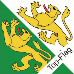 Fahne Thurgau TG gedruckt | 120 x 120 cm