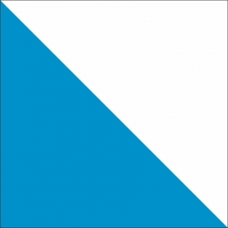 50% Fahne Zürich (ZH) gedruckt | 150 x 150 cm | Multi-Flag