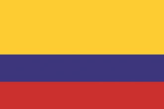 Kolumbien Fahne gedruckt | 150 x 240 cm