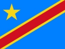 Kongo Demokratische Republik Fahne gedruckt | 90 x 150 cm