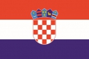 Kroatien Fahne gedruckt | 60 x 90 cm