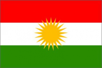 Kurdistan Fahne gedruckt | 60 x 90 cm