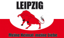 Fan-Fahne Leipzig meine Heimat meine Liebe aus Stoff | 90 x 150 cm