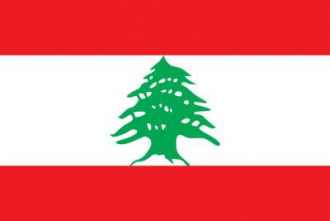 Libanon Fahne gedruckt | 60 x 90 cm