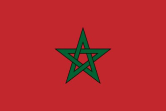 Marokko Fahne gedruckt | 60 x 90 cm