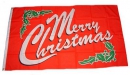 Weihnachten / Merry Christmas rote Fahne gedruckt | 60 x 90 cm
