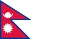 Nepal Fahne gedruckt | 60 x 90 cm