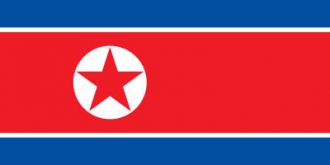 Nordkorea gedruckt im Querformat | 90 x 150 cm