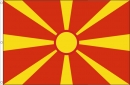 Nordmazedonien Fahne gedruckt | 150 x 225 cm