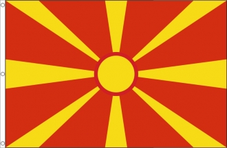 Nordmazedonien Fahne gedruckt | 150 x 225 cm