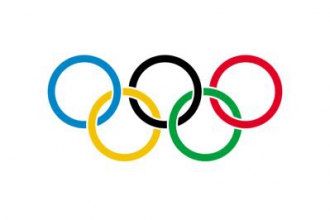 Olympia / Olympische Spiele Fahne gedruckt | 90 x 150 cm