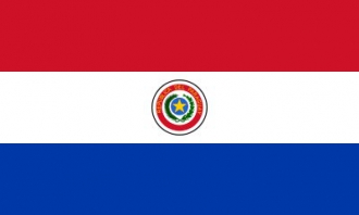 Paraguay gedruckt im Querformat | 60 x 90 cm