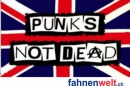 Punks sind nicht tot / Punks not dead  Fahne gedruckt | 90 x 150 cm