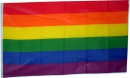 Regenbogen / Friedens-Fahne gedruckt | 60 x 90 cm