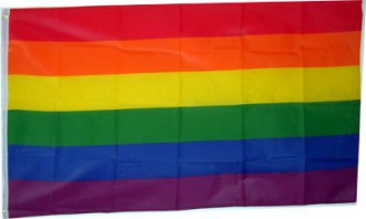 Regenbogen / Friedens-Fahne gedruckt | 150 x 250 cm