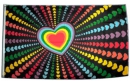 Regenbogen Love Fahne gedruckt | 90 x 150 cm