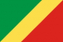 Republik Kongo Brazzaville gedruckt im Querformat | 90 x 150 cm