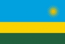 Ruanda Fahne gedruckt | 60 x 90 cm