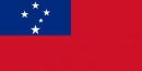 Samoa Fahne gedruckt | 90 x 150 cm