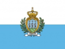 San Marino mit Wappen Fahne gedruckt | 60 x 90 cm