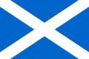 Schottland (helles Blau) Fahne gedruckt | 90 x 150 cm