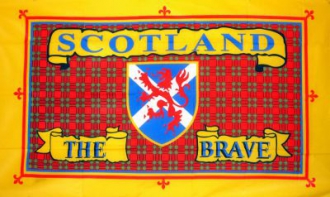 Schottland The Brave Fahne gedruckt | 90 x 150 cm