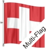 Fahne Schweiz CH gedruckt | 80 x 80 cm und grösser