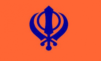Sikh Fahne gedruckt | 60 x 90 cm