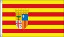 Aragonien Fahne gedruckt | 90 x 150 cm