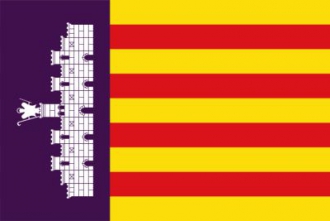 Mallorca Fahne gedruckt | 90 x 150 cm