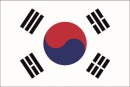 Südkorea gedruckt im Querformat | 150 x 240 cm