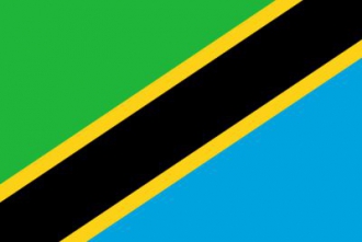 Tansania Fahne gedruckt | 60 x 90 cm