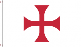Tempelritter mit Kreuz / Knights Templar Red Cross Fahne gedruckt | 90 x 150 cm