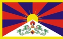 Tibet Fahne gedruckt im Querformat | 90 x 150 cm