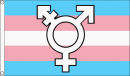 Transgender Symbol Fahne aus Stoff | 90 x 150 cm