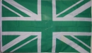 Union Jack UK Grün Fahne gedruckt | 90 x 150 cm