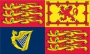 UK Royal Standard von Grossbritannien Fahne gedruckt | 90 x 150 cm