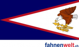 Amerikanisch Samoa Fahne gedruckt | 90 x 150 cm